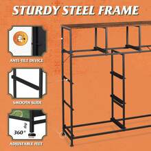9-Drawer Fabric Dresser, Tall Storage Tower For Bedroom, Hallway, Entryway, Closet, Chest Organizer Unit With Fabric Bins, Steel Frame, Wood Top, Easy Pull Handle - Nhiều màu - Xem 5