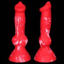 18cm Bunter langer magischer hündchenförmiger Monster Stick Silikon-Dildo, realistisch, tierähnlich, weich und glatt, hautfreundlich, geruchlos, ungiftig, Analdehner, unisex, manuelle Anus-Masturbator, Vagina-Stimulator, Erwachsenen-Erotikprodukte, Sexspielzeug für Anfänger, Frauen/Männer