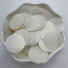 200 szt. 20 mm płaskie okrągłe cekiny z 1 otworem bocznym PVC płaskie okrągłe luźne cekiny paillettes szycie rękodzieło DIY ślubny wisiorek