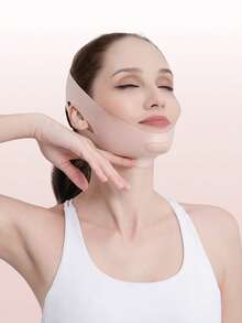 面部绷带、面部提拉面膜、提拉面膜可用于睡眠、运动和瑜伽。它们轻盈透气，佩戴时不会起皱。它们可以