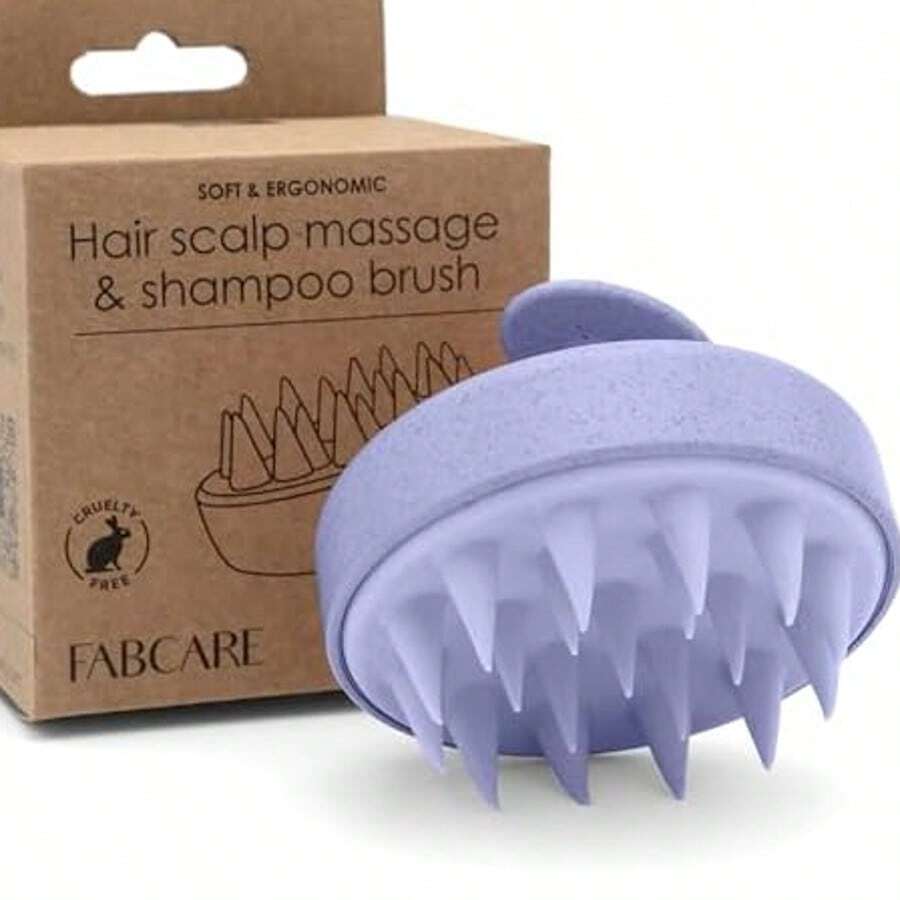 Scalp Massager Shampoo Brush, Hair Scalp Scrubber Shower Hair Brush Head Massager For Stress Relief Hair Growth, Dandruff Brush Scalp Exfoliator For Women Men Children Pets - Purple - View 1