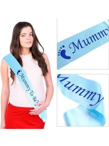 1 pezzo Fascia per festa di gender reveal, fascia per mamma in attesa, fascia per festeggiamenti festa di nascità