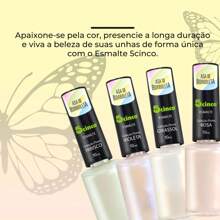 Kit 4 Esmalte Coleção Asa de Borboleta Furta Cor 5Cinco 10ml Efeito Borboleta