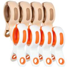 Beach Towel Clips For Beach Chair Pool Chair On Cruise, Plastic Strong Clip Cloth Pins Clothespins Windproof Hanging Clamps For Chairs Beach Accessories And Hanging Rack