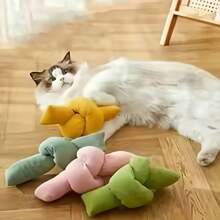 1 pieza Muñeco de peluche con sonido para masticar para mascotas, bola con catnip para rascar para cachorros y gatitos