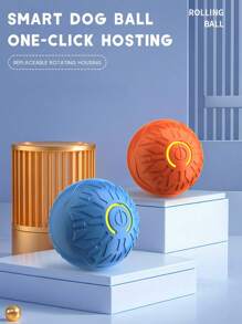 Dog Ball, Automatic Moving Dog Ball, USB Charging Interactive Ball, Durable Automatic Rotating Ball, Suitable For Interactive Toys For Small And Medium-Sized Dogs. The Product Belongs To The Interactive Toy Between The Owner And The Beloved Pet. It Is A Chasing Toy, Not A Gnawing Toy. The Product Also Needs To Be Cared For By The Owner And Pet Together. It Is A Gift For Happy Puppies