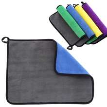 超细纤维汽车毛巾 3 件装 500 GSM 抛光清洁家居、汽车和摩托车 - 10 X 10 英寸（25x25 厘米） - 彩色 - 查看 11