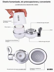 Filtro Purificador De Agua Para Grifo De cocina - Blanco - Ver 7