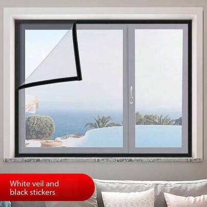 One Mosquito Proof Window Screen Solves A Summer's Mosquito And Insect Prevention, Bidding Farewell To Chemical Mosquito Prevention. Self Adhesive Mosquito Screen Window Net Is Easy To Install, Removable Invisible Mosquito Net, Tear Resistant, Improves Breathability, And Is A Handmade Home Decoration.