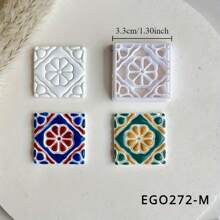 Molde de Argila Macia de Tijolos Florais Retrô, Molde de Corte de Alta Precisão, Presente Feito à Mão, Presilha, Jóia, Pingente, Ferramenta de Corte de Argila, Molde Criativo Decorativo DIY para Brincos, Broches, Etc.
