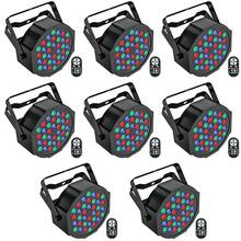 U'King 36PCS Par Light Spotlight LED Light 7CH RGB DMX512 With Four Lighting Modes Remote Control Suitable For Home Party Bar Cabaret Wedding DJ Disco - 美規A型插(110-127V) - 查看 8