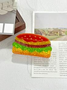 1pc French Fry, Burger & Orange Juice Shaped Hair Claw Clip, New Design, Suitable For Bun Decoration, Holiday Gift Summer Hair Clips Hair Jaw Clip Hair Clamps Hair Clutch Hair Catcher Clip Fall Winter Hair Accessories For Women For Vacation Outfits Woman - Multicolor - View 6