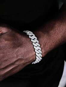 2 件女式夏季嘻哈朋克风格双链手链和项链套装，适合日常佩戴、派对和聚会 - 兩件套 - 查看 4