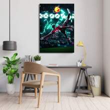 Set Of 1/3 Pcs Pop Wall Arts Posters, Football Player Posters, Soccer Legend, Soccer Star Wall Arts, Canvas Printing Posters, Modern Wall Decor, Stadium Living Room Bedroom Home Decoration Unframed-Style, Wall Art With Frame