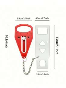 Travel Portable Door Lock Extra Lock, Stainless Steel Secure When Traveling And Staying In Hotels, Provide Extra Privacy And Security Portable Door Lock Home Security Door Lock Travel Locks For Additional Privacy Perfect For Traveling Hotel Back To School Travel Accessories Travel Outdoor Gear