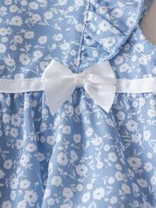 2pcs/Set Baby Girl Newborn Cute Stylish Sleeveless Bodysuit & Hat Set, Summer