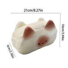 1pc Cute French Toast Shaped Large Capacity Pencil Case/Stationery Pouch For Students