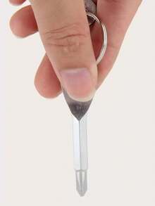 迷你螺丝刀，钥匙形设计，方便携带，不变色或划痕，适合家庭使用或建筑工地使用，是理想的圣诞节或节日礼物