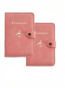 Suport pentru pașaport din PU cu mai multe carduri - Închidere rapidă, căptușeală din piele artificială, husă pentru pașaport cu model de avion, accesoriu de călătorie minimalist - depozitare convenabilă pentru documente și articole de călătorie, rechizite de vacanță, articole de călătorie, organizator de călătorie, articole de călătorie, portofel de călătorie, portofel pentru pașaport, geantă de vacanță, vară, vacanță de Crăciun.