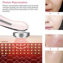 4 Em 1 Dispositivo De Beleza Vermelho Terapia Com Luz Azul Rejuvenescimento Da Pele Aperto Cuidados Os Olhos Limpeza