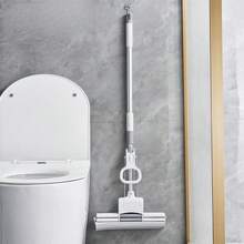 一件高吸水性伸縮雙排滾筒拖把 - 地板滾筒拖把，易粘式海綿拖把，擠壓式拖把，橡皮擦滾筒拖把，家用清潔拖把清潔器- 不銹鋼/塑料結構，高效清潔廚房、浴室、客廳和臥室，廚房地板拖把，臥室清潔，廚房清潔，人體工程拖把設計，家居清潔，拖把臥室 - 白色 - 查看 7