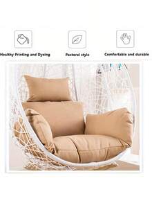 Egg Chair Replacement Cushion, Sun-Resistant Hanging Egg Chair Cushion For Garden Cushion-(Only Cover)
