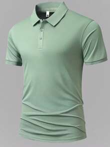 3 件男友风格男士夏季轻薄透气跑步健身休闲短袖 Polo 衫 T 恤套装 - 彩色 - 查看 5