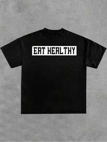 If You Feel Sad I Can Eat You Funny T-Shirts,100% Cotton 220g Double-Sided Printed T-Shirt - Black - View 2