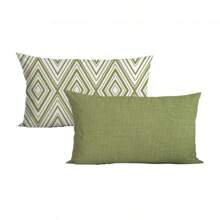 2pcs Rectangular Waist Pillow/Cushion Cover, Bohemian Style Home Sofa Headboard Pillow, Soft & Cozy, 30cm X 50cm, Pillow Insert Not Included, Bedroom Cushion, Decorative Sofa Cushion, Home Decor, Sofa Cover, Sleep Encounter, Outdoor Pad