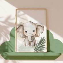 1/3 piezas Pósteres de arte de pared con estampados de animales, estilo moderno, estampados de animales de la jungla, decoración de guardería, guardería para bebés, arte de pared de guardería de animales, decoración de jungla para guardería, sin marco / enmarcado