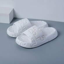 Men's Soft Comfortable Slippers, Fashion Hollow Design, EVA Non-Slip Sole, Suitable For Indoor & Outdoor/Beach, Wear-Resistant, Slippers