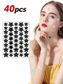 1920/1000/960/600/480/400/240/200/40 Pcs Of Facial Waterproof And Breathable Patches, With Cute Design Stickers, Fun Cartoon Stickers, Waterproof And Sweat Proof Mini Stickers Suitable For Gatherings, Offices, Halloween And Other Occasions. Festival Party Stickers, Heart-Shaped Stickers, Decorative Stickers (For Decorative Purposes Only, Not For Cosmetics)