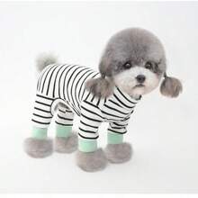 1 pieza Nueva ropa para mascotas, ropa de 4 patas para perros pequeños como Teddy, Pomerania, gatos, cómoda y transpirable ropa de dormir casual, adecuada para primavera, otoño e invierno