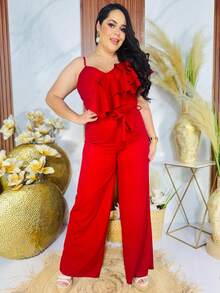 Women Jumpsuits - Red - View 7
