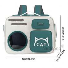 NetHong Large Pet Carry Bag, Portable Pet Travel Bag, Soft Fabric, Foldable, Dog, Cat, And Puppy Travel Bag, UK. - Green - View 7