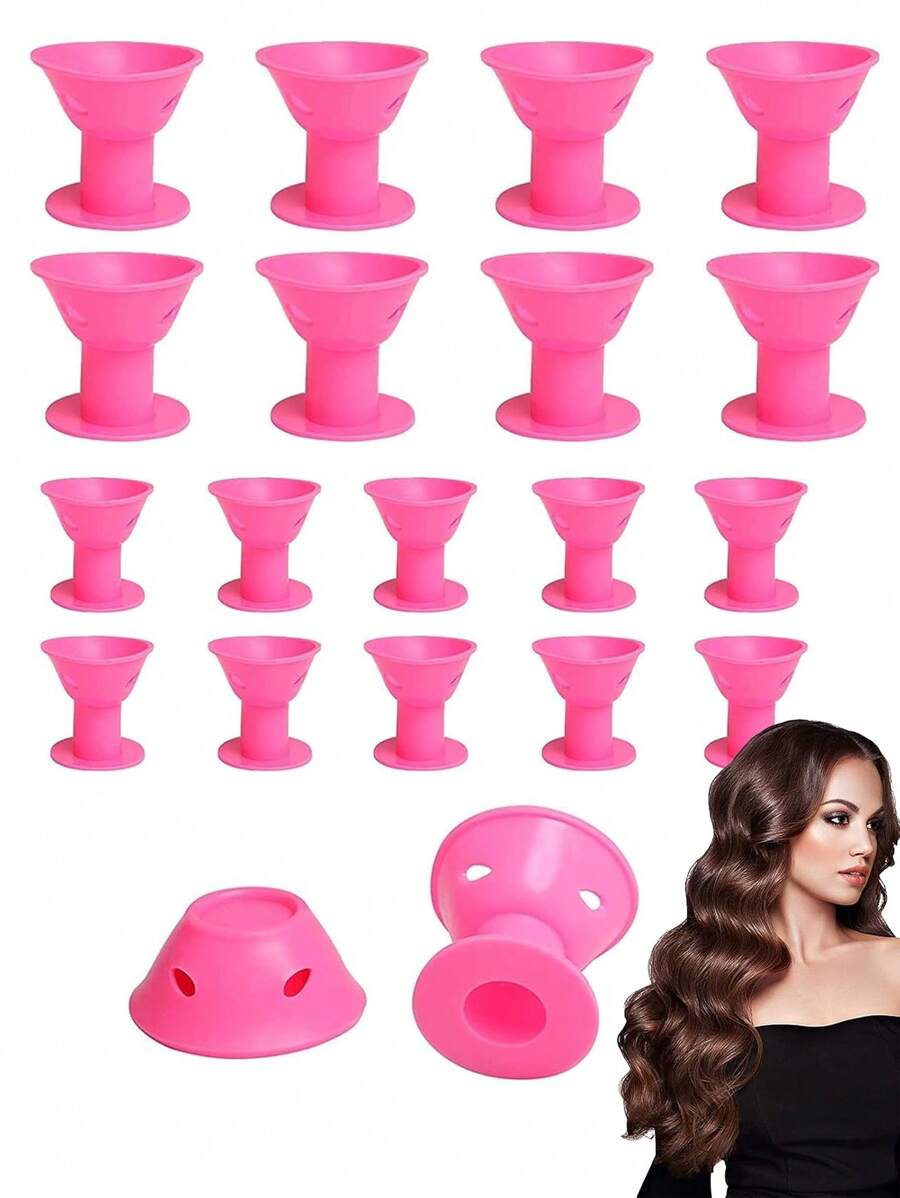 30pcs No-Heat Hair Curler Set. Made Of High-Quality Soft Silicone, Low-Allergen, Odorless And Non-Slip. Easy To Clean And Store, Washable And Lightweight, Can Be Reused Multiple Times. The No-Heat Hair Curlers Are Easy To Use, Suitable For DIY At Home, And Also Suitable For Hair Salons, Allowing You To Create Beautiful Curls Anytime.