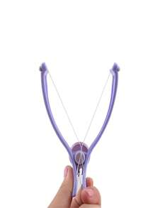 2 Stücke Gesichtsharentfernungsgeräte für Frauen, Augenbrauen, Gesicht und Körperhaare mit Fadentechnik, mit abnehmbarem System, für Augenbrauen, Fadenzieh-Werkzeug, Haarentfernungsfaden für Frauen