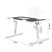 Lap Desks Tray, Bed Table, Small Computer Desk For Bed, Laptop Stand, Folding Angle, Removable, Compatible With All Types Of Computers - Black - View 4