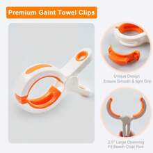 Beach Towel Clips For Beach Chair Pool Chair On Cruise, Plastic Strong Clip Cloth Pins Clothespins Windproof Hanging Clamps For Chairs Beach Accessories And Hanging Rack