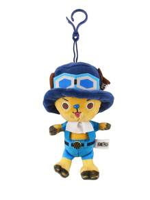 ONE PIECE 12 estilos de muñecos de peluche genuinos de ONE PIECE Monkey D Zoro, Chopper, Ace - Juguetes de peluche del Rey Pirata, lindos llaveros con colgantes, figuras de anime Kawaii, juguetes de peluche para coleccionar, regalos para cumpleaños y festivales de niños, 14cm/5,5 pulgadas