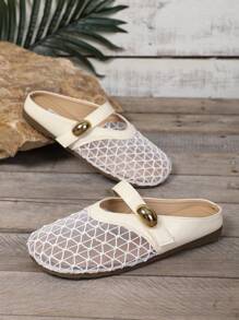 Fashionable Sexy Comfortable Casual Sneakers, Platform Thick Sole Athletic Shoes, Non-Slip Versatile Outdoor/Beach/Holiday Casual Flat Shoes, Solid Color/Plaid/Bohemian Buckle/Sequin Flat Sandals, Suitable For Home/Beach/Wedding/Party/Office/Gym, All Season Breathable Running Shoes With Mesh Upper