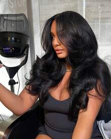 200% Density 13x4 Body Wave Lace Front Wigs Buy 1 Get 2 Wigs,Natural Black ,Highlight P4/27 Human Hair Body Wave Human Hair Wig Glueless Human Hair Wigs For Women Pre Plucked HD Transparent Lace Frontal Wigs Human Hair Bleached Knots - Natural Black+P4/27 - View 5