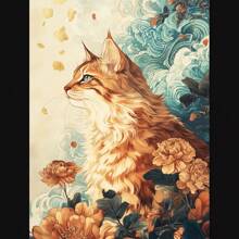 1pc/3PCS Wall Arts Posters: Divine Beasts, Cats, Cat Enthusiasts, Cute Suitable For Residential And Dormitory Walls, Living Room And Bar Decoration, Dining Room Or Bathroom, Room Decoration, High Quality Without Frame, Canvas Art For Indoor/Outdoor Use, Frameless/Framed ,Wall Art With Frame