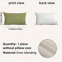 2pcs Rectangular Waist Pillow/Cushion Cover, Bohemian Style Home Sofa Headboard Pillow, Soft & Cozy, 30cm X 50cm, Pillow Insert Not Included, Bedroom Cushion, Decorative Sofa Cushion, Home Decor, Sofa Cover, Sleep Encounter, Outdoor Pad