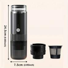 Portable Electric Espresso Machine - USB Rechargeable, Compact Travel Coffee Maker For Camping, Car, RV, And Office Use, Ideal For Coffee Lovers, Coffee Maker For Travel(Non Heated Style)Need To Add Hot Water!