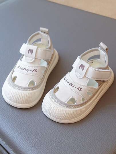 Toddler Unisex Summer Fashion Slide Sandals, Comfortable Non-Slip Anti-Kicking Outdoor Sports Slippers, Children Casual Sandals, Crawling Shoes