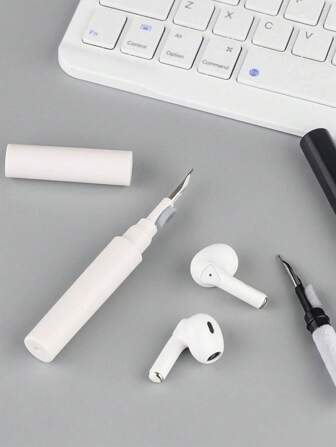 1 pièce Stylo de nettoyage multifonction, outil de nettoyage d'écouteur Bluetooth, kit de nettoyage. Stylo de nettoyage, outil de nettoyage d'écouteurs, kit de nettoyage électronique convenant aux boîtiers d'écouteurs Bluetooth, aux écouteurs intra-auriculaires, aux téléphones portables et aux appareils photo.