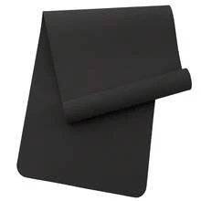 Good Nite Tapis de yoga TPE 6 mm, antidérapant et imperméable, facile à nettoyer, pour fitness, Pilates et yoga, pour hommes et femmes - Couleur unie - noir - Voir 9