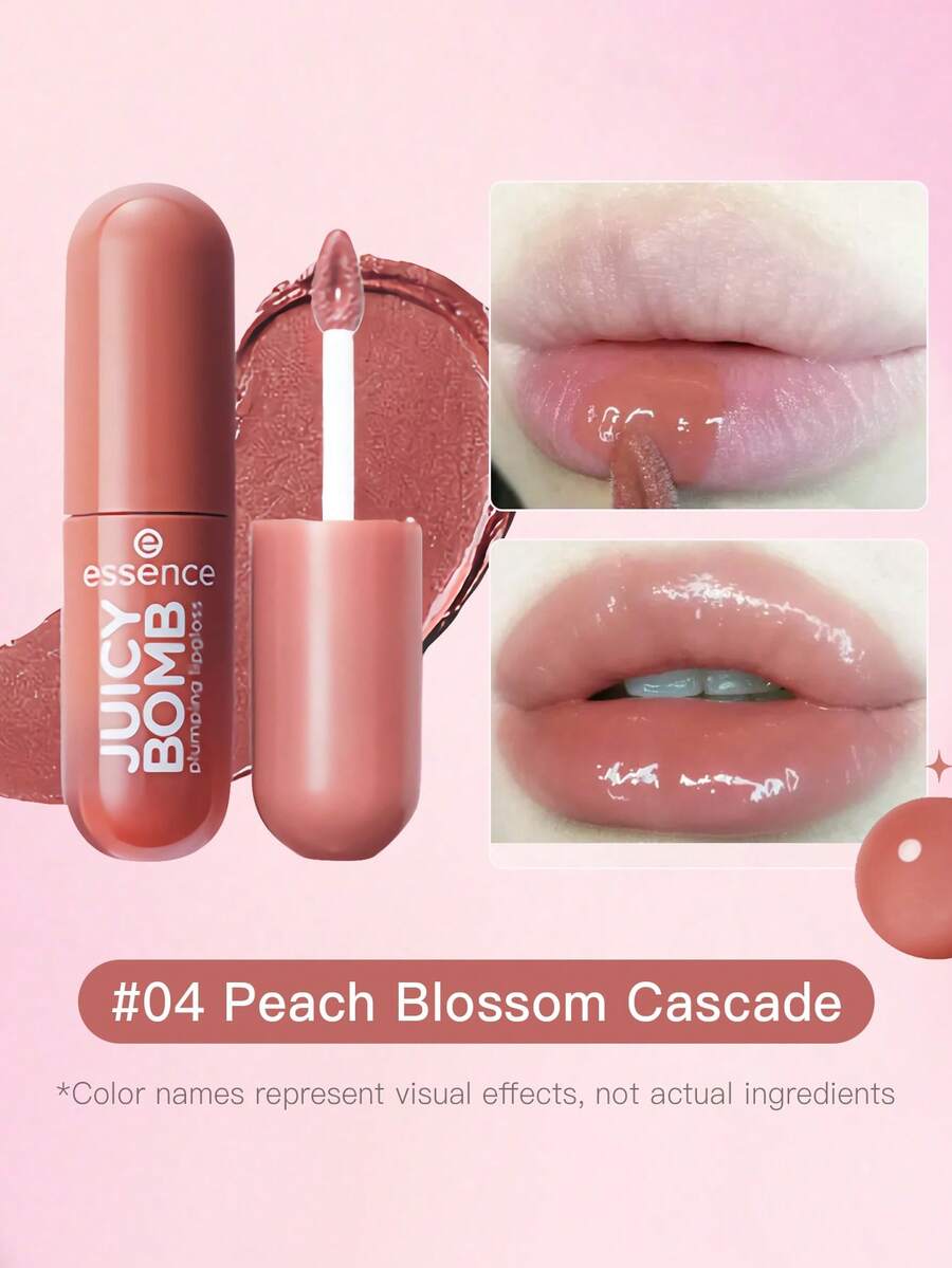 Essence JUICY BOMB Plumping Lipgloss 04 Peach Blossom - 2.6ml - 04Peach Blossoms - View 1