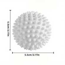 2PCS TPR Anti-Tangling Laundry Balls, Round Pure White Magic Cleaning Balls, Agitator Drum Washing Machine Cleaning, Decontamination And Anti-Tangling Clothes Balls